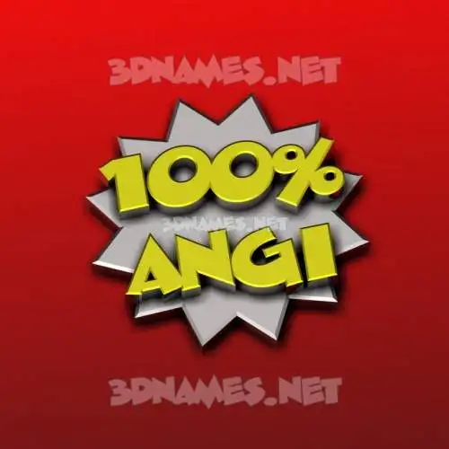 angi in 100 Percent style - 3D name wallpaper