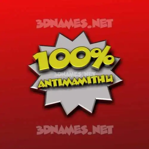antimamithu in 100 Percent style - 3D name wallpaper antimamithu in 100 Percent style - 3D name wallpaper