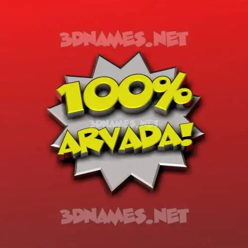 arvada in 100 Percent style - 3D name wallpaper arvada in 100 Percent style - 3D name wallpaper