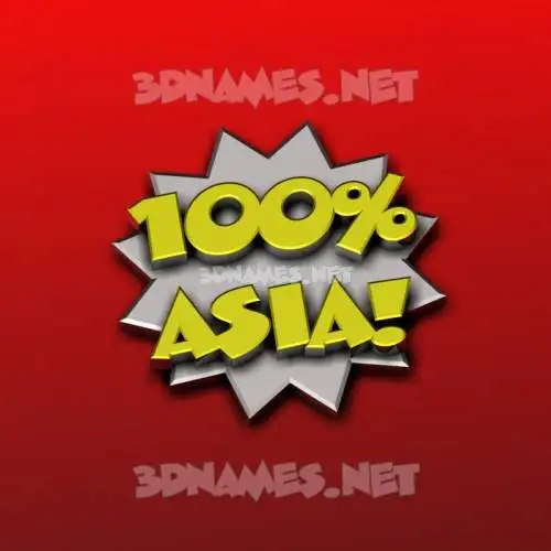 asia in 100 Percent style - 3D name wallpaper asia in 100 Percent style - 3D name wallpaper