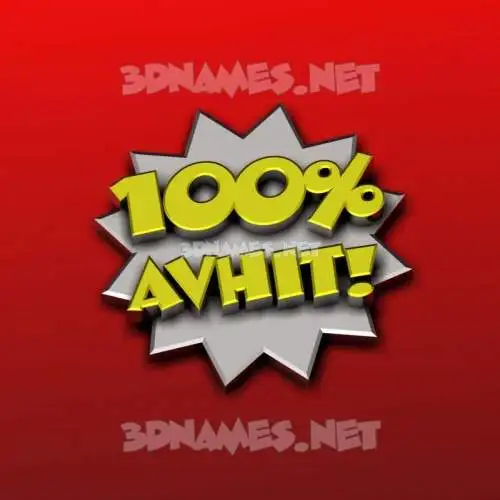 avhit in 100 Percent style - 3D name wallpaper