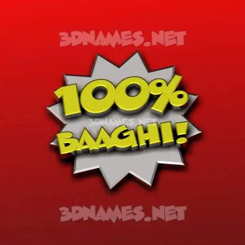 baaghi in 100 Percent style - 3D name wallpaper baaghi in 100 Percent style - 3D name wallpaper