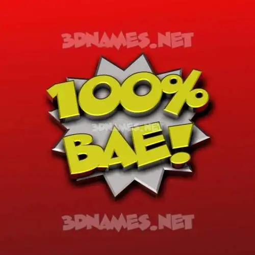 bae in 100 Percent style - 3D name wallpaper bae in 100 Percent style - 3D name wallpaper