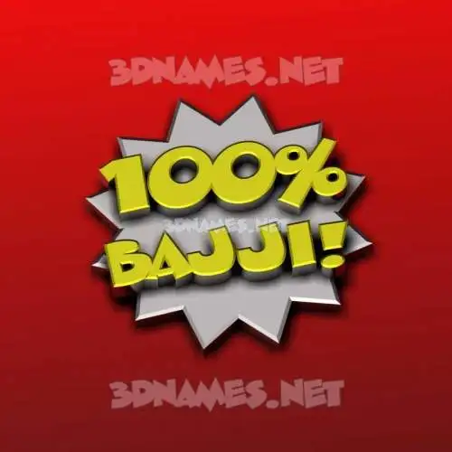 bajji in 100 Percent style - 3D name wallpaper bajji in 100 Percent style - 3D name wallpaper