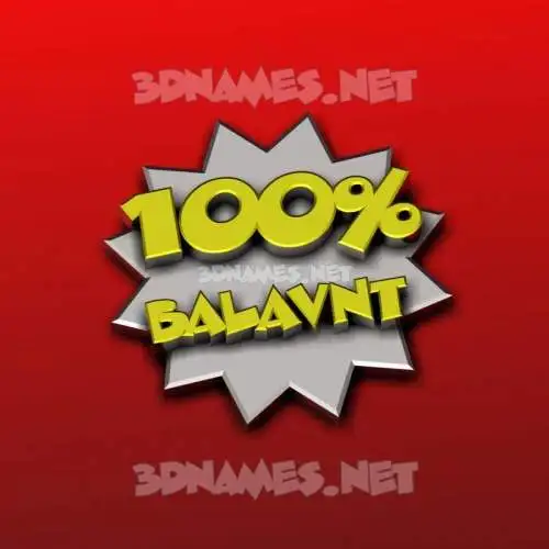 balavnt in 100 Percent style - 3D name wallpaper balavnt in 100 Percent style - 3D name wallpaper