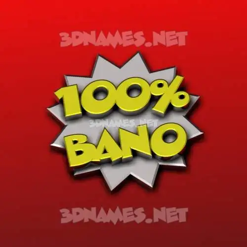 bano in 100 Percent style - 3D name wallpaper bano in 100 Percent style - 3D name wallpaper
