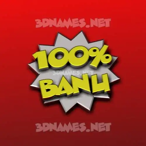 banu in 100 Percent style - 3D name wallpaper banu in 100 Percent style - 3D name wallpaper