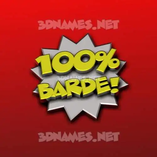 barde in 100 Percent style - 3D name wallpaper barde in 100 Percent style - 3D name wallpaper