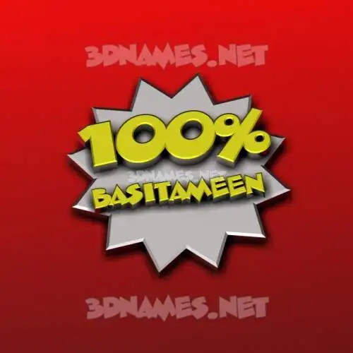 basitameen in 100 Percent style - 3D name wallpaper basitameen in 100 Percent style - 3D name wallpaper
