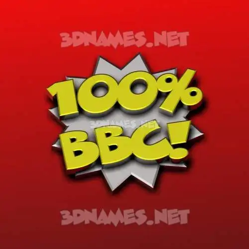 bbc in 100 Percent style - 3D name wallpaper bbc in 100 Percent style - 3D name wallpaper