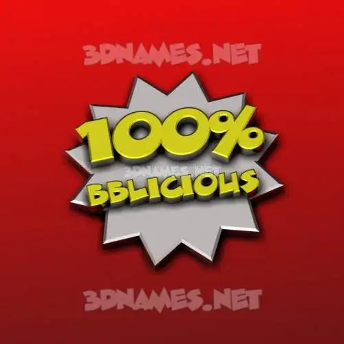 bblicious in 100 Percent style - 3D name wallpaper bblicious in 100 Percent style - 3D name wallpaper