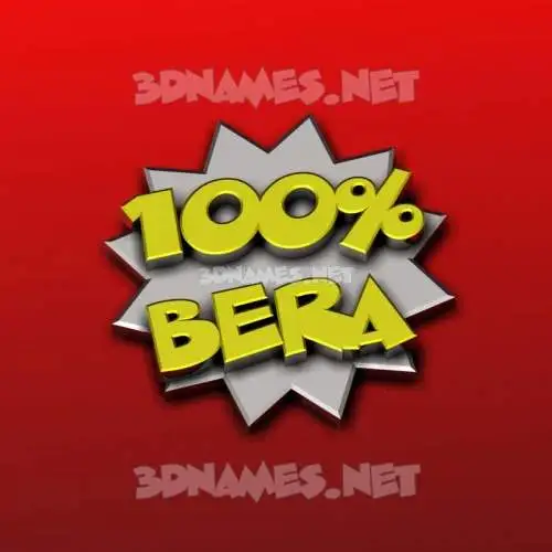 bera in 100 Percent style - 3D name wallpaper bera in 100 Percent style - 3D name wallpaper