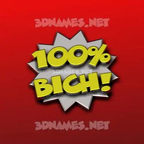 bich in 100 Percent style - 3D name wallpaper bich in 100 Percent style - 3D name wallpaper