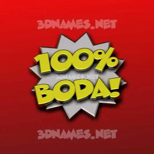 boda in 100 Percent style - 3D name wallpaper boda in 100 Percent style - 3D name wallpaper