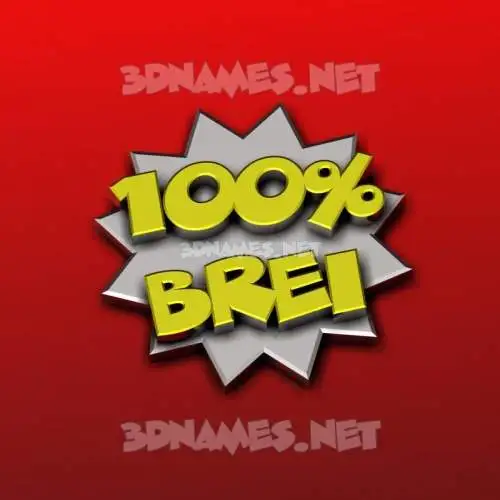 brei in 100 Percent style - 3D name wallpaper brei in 100 Percent style - 3D name wallpaper