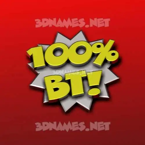bt in 100 Percent style - 3D name wallpaper bt in 100 Percent style - 3D name wallpaper