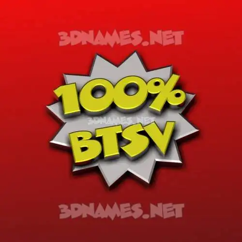 btsv in 100 Percent style - 3D name wallpaper btsv in 100 Percent style - 3D name wallpaper