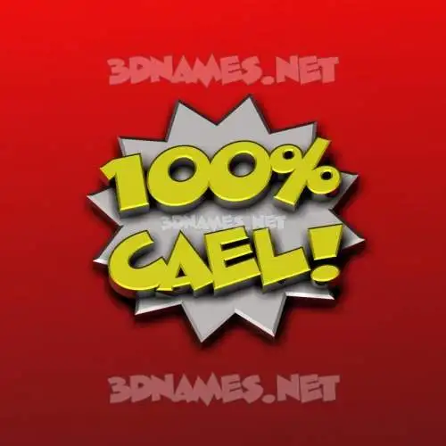 cael in 100 Percent style - 3D name wallpaper cael in 100 Percent style - 3D name wallpaper