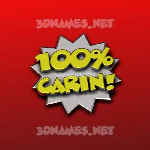 carin in 100 Percent style - 3D name wallpaper carin in 100 Percent style - 3D name wallpaper