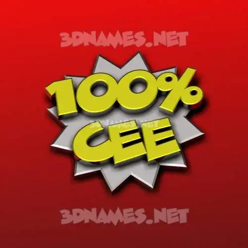 cee in 100 Percent style - 3D name wallpaper cee in 100 Percent style - 3D name wallpaper