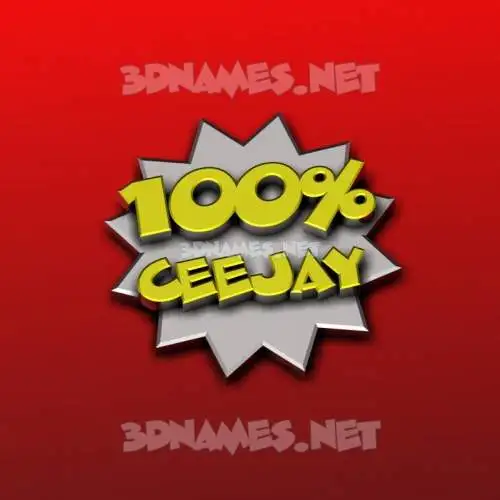 ceejay in 100 Percent style - 3D name wallpaper ceejay in 100 Percent style - 3D name wallpaper