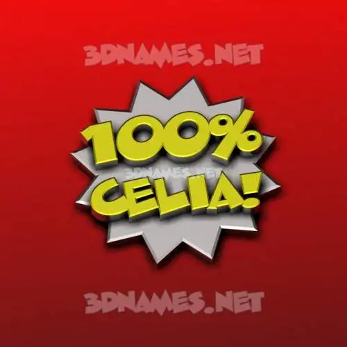 celia in 100 Percent style - 3D name wallpaper celia in 100 Percent style - 3D name wallpaper