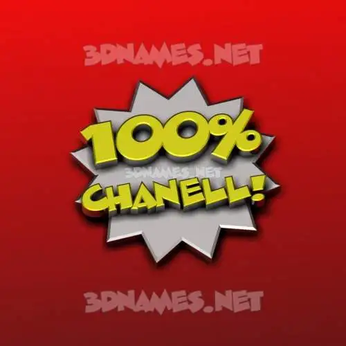 chanell in 100 Percent style - 3D name wallpaper chanell in 100 Percent style - 3D name wallpaper