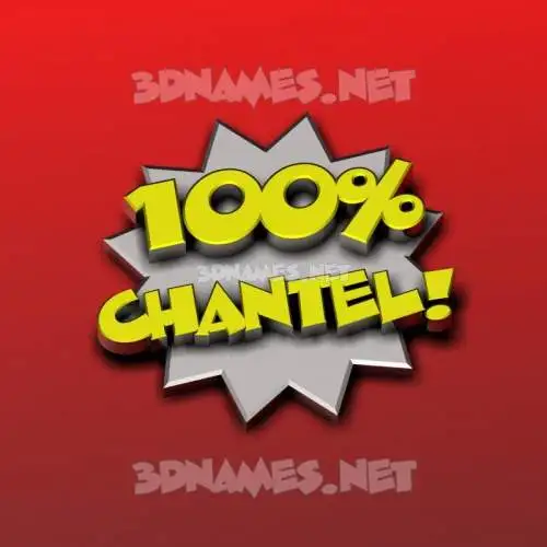 chantel in 100 Percent style - 3D name wallpaper