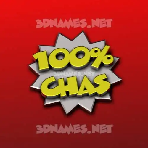 chas in 100 Percent style - 3D name wallpaper chas in 100 Percent style - 3D name wallpaper