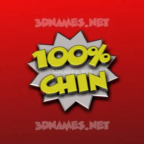 chin in 100 Percent style - 3D name wallpaper chin in 100 Percent style - 3D name wallpaper