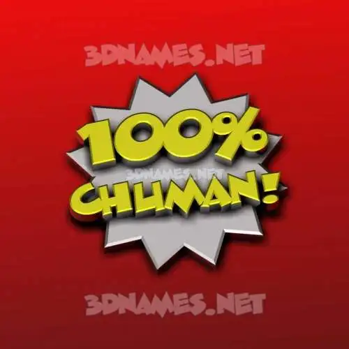 chuman in 100 Percent style - 3D name wallpaper chuman in 100 Percent style - 3D name wallpaper