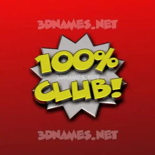 club in 100 Percent style - 3D name wallpaper club in 100 Percent style - 3D name wallpaper