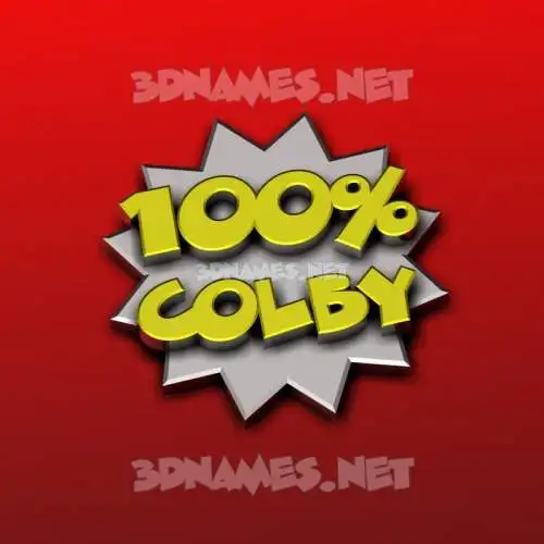 colby in 100 Percent style - 3D name wallpaper colby in 100 Percent style - 3D name wallpaper