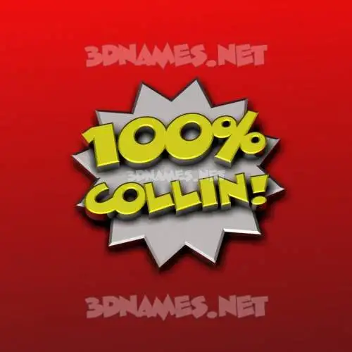 collin in 100 Percent style - 3D name wallpaper collin in 100 Percent style - 3D name wallpaper