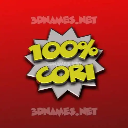 cori in 100 Percent style - 3D name wallpaper cori in 100 Percent style - 3D name wallpaper