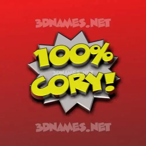 cory in 100 Percent style - 3D name wallpaper cory in 100 Percent style - 3D name wallpaper