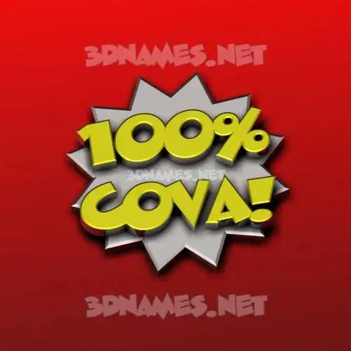 cova in 100 Percent style - 3D name wallpaper cova in 100 Percent style - 3D name wallpaper
