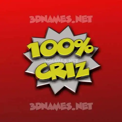 criz in 100 Percent style - 3D name wallpaper criz in 100 Percent style - 3D name wallpaper