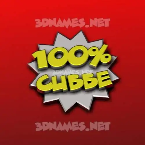 cubbe in 100 Percent style - 3D name wallpaper cubbe in 100 Percent style - 3D name wallpaper