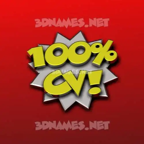 cv in 100 Percent style - 3D name wallpaper cv in 100 Percent style - 3D name wallpaper