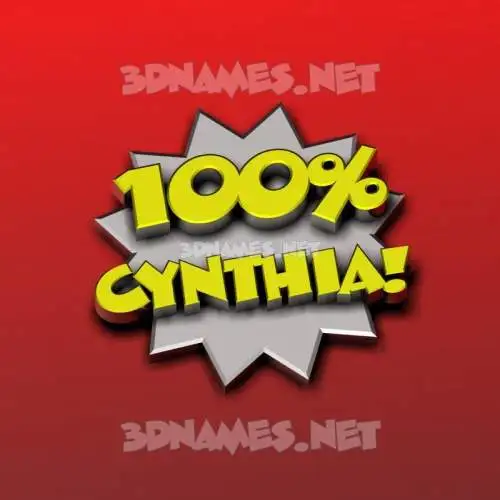 cynthia in 100 Percent style - 3D name wallpaper cynthia in 100 Percent style - 3D name wallpaper