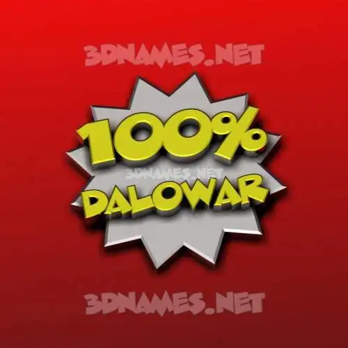 dalowar in 100 Percent style - 3D name wallpaper dalowar in 100 Percent style - 3D name wallpaper
