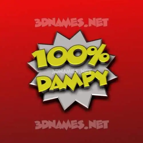 dampy in 100 Percent style - 3D name wallpaper dampy in 100 Percent style - 3D name wallpaper