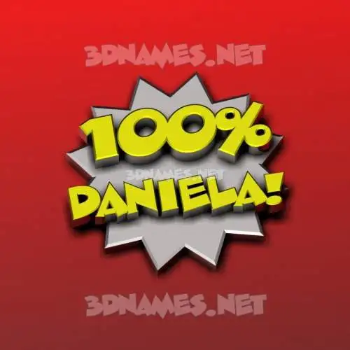 daniela in 100 Percent style - 3D name wallpaper daniela in 100 Percent style - 3D name wallpaper