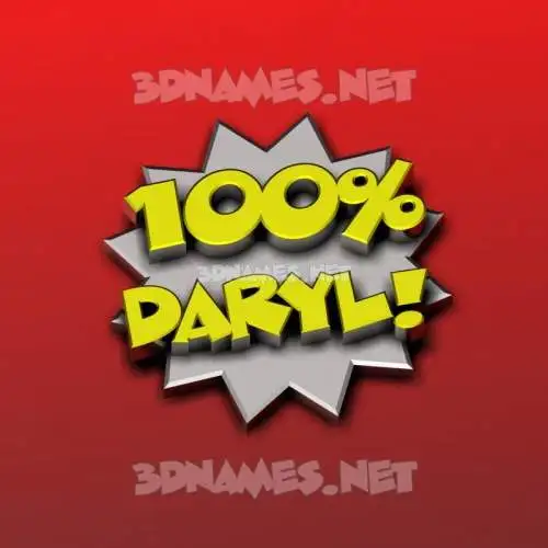 daryl in 100 Percent style - 3D name wallpaper daryl in 100 Percent style - 3D name wallpaper