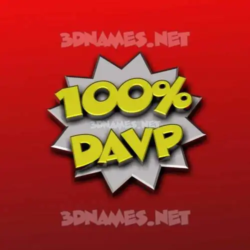 davp in 100 Percent style - 3D name wallpaper davp in 100 Percent style - 3D name wallpaper