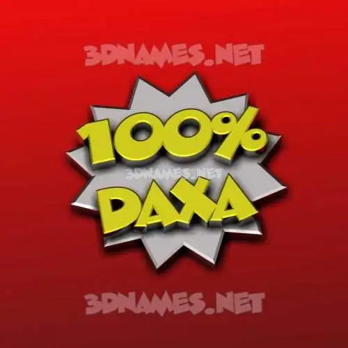 daxa in 100 Percent style - 3D name wallpaper daxa in 100 Percent style - 3D name wallpaper