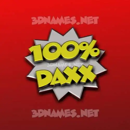 daxx in 100 Percent style - 3D name wallpaper daxx in 100 Percent style - 3D name wallpaper