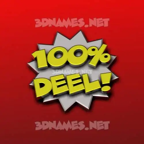 deel in 100 Percent style - 3D name wallpaper deel in 100 Percent style - 3D name wallpaper