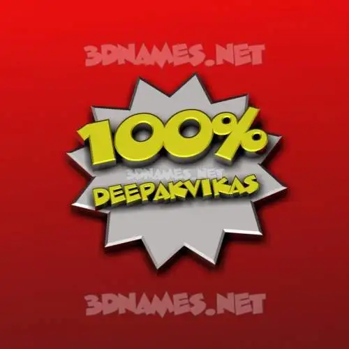 deepakvikas in 100 Percent style - 3D name wallpaper deepakvikas in 100 Percent style - 3D name wallpaper